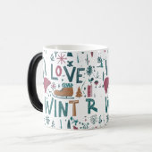 Mug Magique J'aime l'hiver (Devant gauche)