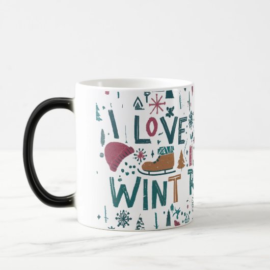 Mug Magique J'aime l'hiver (Gauche)