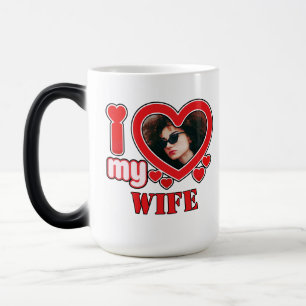 Mug Magique J'Aime Ma Femme Personnalisée