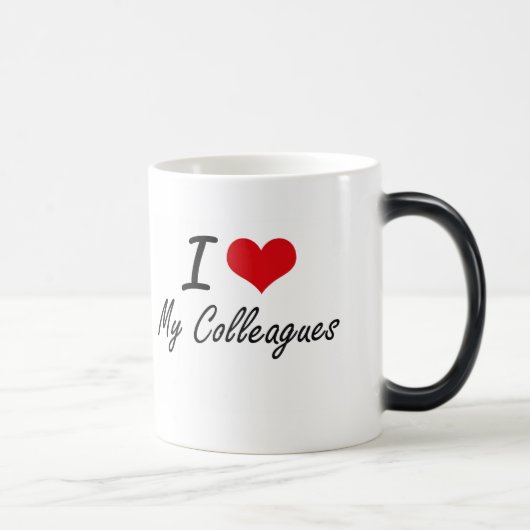 Mug Magique J'aime mes collègues (Droite)