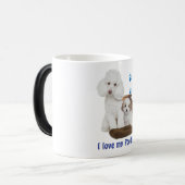 Mug Magique J'aime mon caniche (Devant gauche)