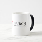 Mug Magique J'aime mon église (Devant droit)