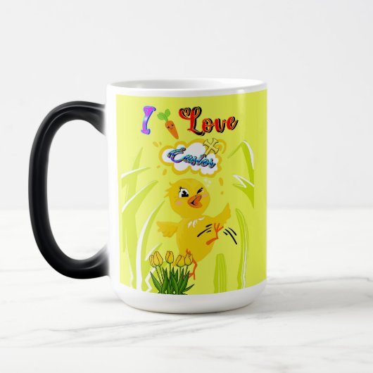 Mug Magique J'aime Pâques (Gauche)