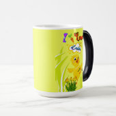 Mug Magique J'aime Pâques (Devant droit)