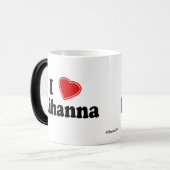 Mug Magique J'aime Rihanna (Devant gauche)