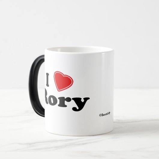 Mug Magique J'aime Rory (Devant gauche)