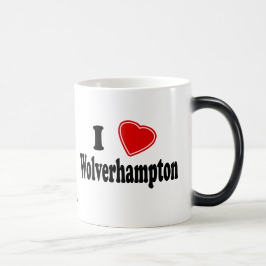 Mug Magique J'aime Wolverhampton (Droite)