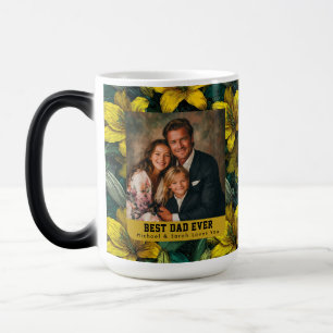 Mug Magique Jardin d'Amaryllis Jaune Papa Fille Unique