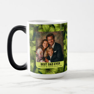 Mug Magique Jardin de chat de papa Amaryllis verte Famille