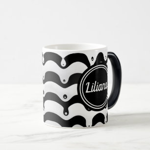 Mug Magique Jazzy Black and White Meling Zebra Stripes