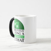 Mug Magique Je crée silencieusement une feuille de calcul pour (Devant gauche)