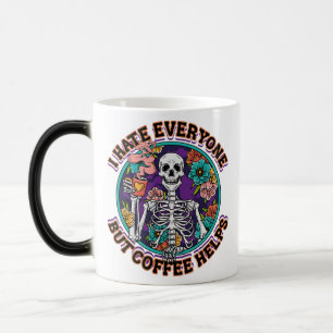 Mug Magique Je déteste tout le monde, le café aide Cadeaux pou