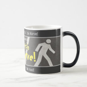 Mug Magique Je gratte la courbe - stupide traduit allemand!