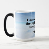 Mug Magique Je peux faire tout par...Philippiens 4:13 (Gauche)