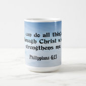 Mug Magique Je peux faire tout par...Philippiens 4:13 (Centre)