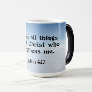 Mug Magique Je peux faire tout par...Philippiens 4:13