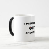 Mug Magique Je Préfère Les Hommes Hors Uniforme (Devant gauche)