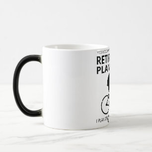 Mug Magique Je prévois de faire du vélo à ma retraite