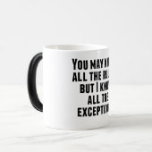 Mug Magique Je sais toutes les exceptions (Devant gauche)