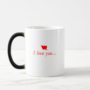 Mug Magique Je t'aime (main gauche)