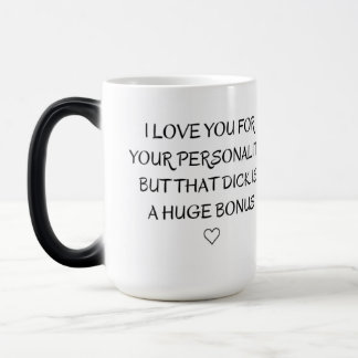 Mug Magique Je t'aime pour la personnalité, le cadeau