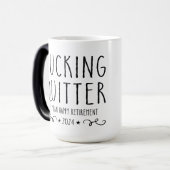 Mug Magique Je Veux Dire Un Bon Café De Retraite (Devant gauche)