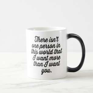 Mug Magique "Je vous veux" conception personnalisée des textes