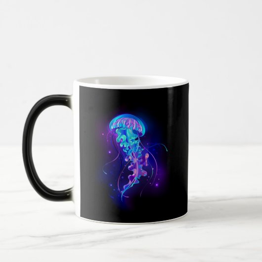 Mug Magique Jellyfish éclatante couleur (Gauche)