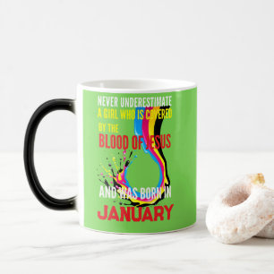Mug Magique Jésus Fille Anniversaire Ne jamais sous-estimer