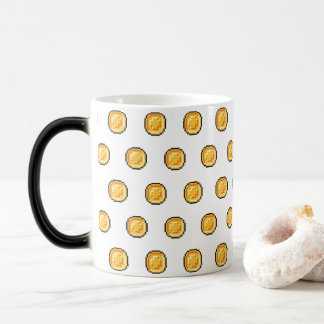 Mug Magique Jeu Gold Coin 8 bits Pixel Style Motif