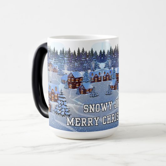 Mug Magique Joie enneigée (Devant gauche)