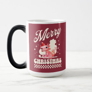 Mug Magique Joli Axolotl de Noël Joyeux Noël