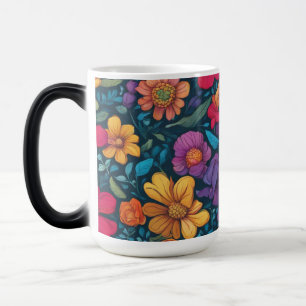 Mug Magique Joli floral Abstrait #822 -