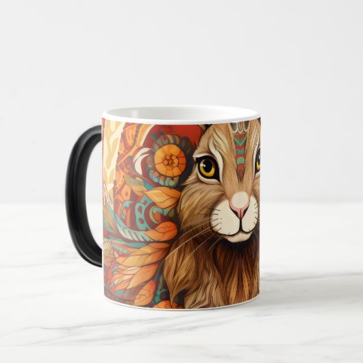 Mug Magique Joli Lapin Solarpunk (Devant gauche)