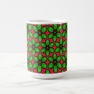 Mug Magique Joli Motif de fleurs Abstraites