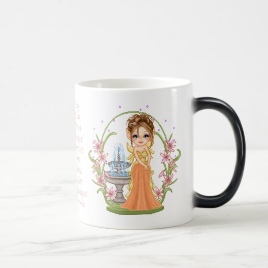 Mug Magique Joli Orange Faery Pixel Art (Droite)