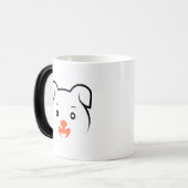 Mug Magique Joli rose (Devant gauche)