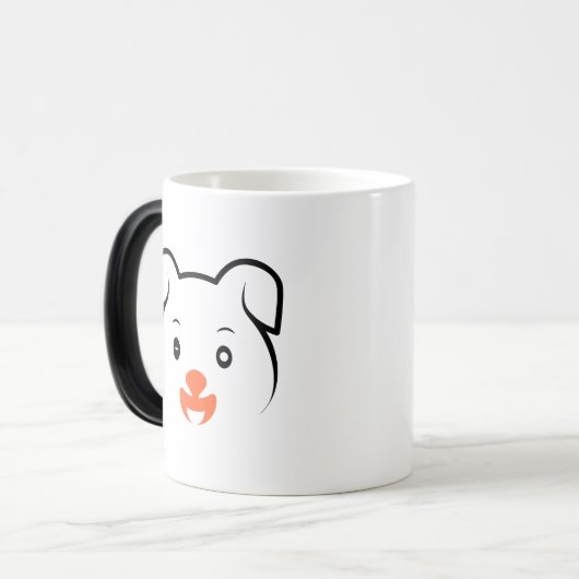 Mug Magique Joli rose (Devant gauche)