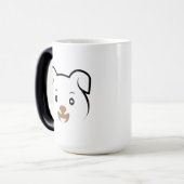 Mug Magique Joli rose (Devant gauche)