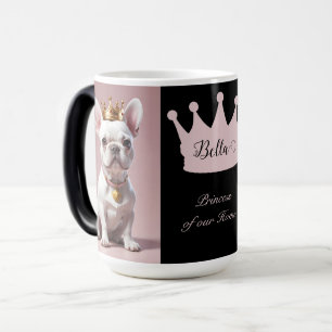 Mug Magique Jolie Princesse Royale Couronne de Bouledogue Fran