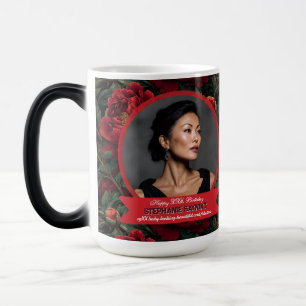 Mug Magique Jolies fleurs botaniques de pivoines Jardin Fête d