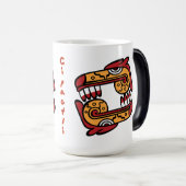 Mug Magique Jour Calendrier Aztèque 01 - Cipactli (Devant droit)