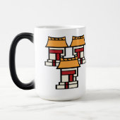 Mug Magique Jour Calendrier Aztèque 03 - Calli (Gauche)