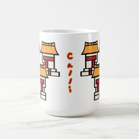 Mug Magique Jour Calendrier Aztèque 03 - Calli (Centre)