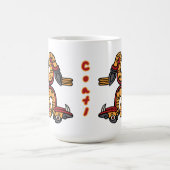 Mug Magique Jour Calendrier Aztèque 05 - Charbon (Centre)