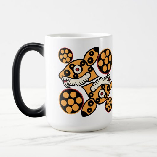 Mug Magique Jour Calendrier Aztèque 14 - Ocelotl (Gauche)