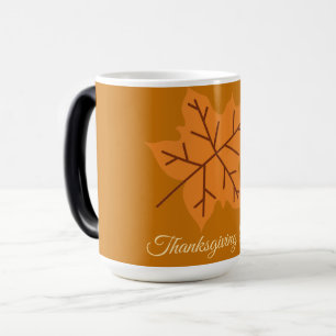 Mug Magique Joyeuse fête de Thanksgiving, Saison d'automne, Mo