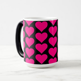 Mug Magique Joyeuse Saint-Valentin - accent de cœur rose