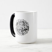 Mug Magique Joyeuse typographie rétro de Noël (Devant gauche)