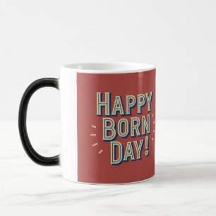Mug Magique Joyeux Conception du Jour du Né